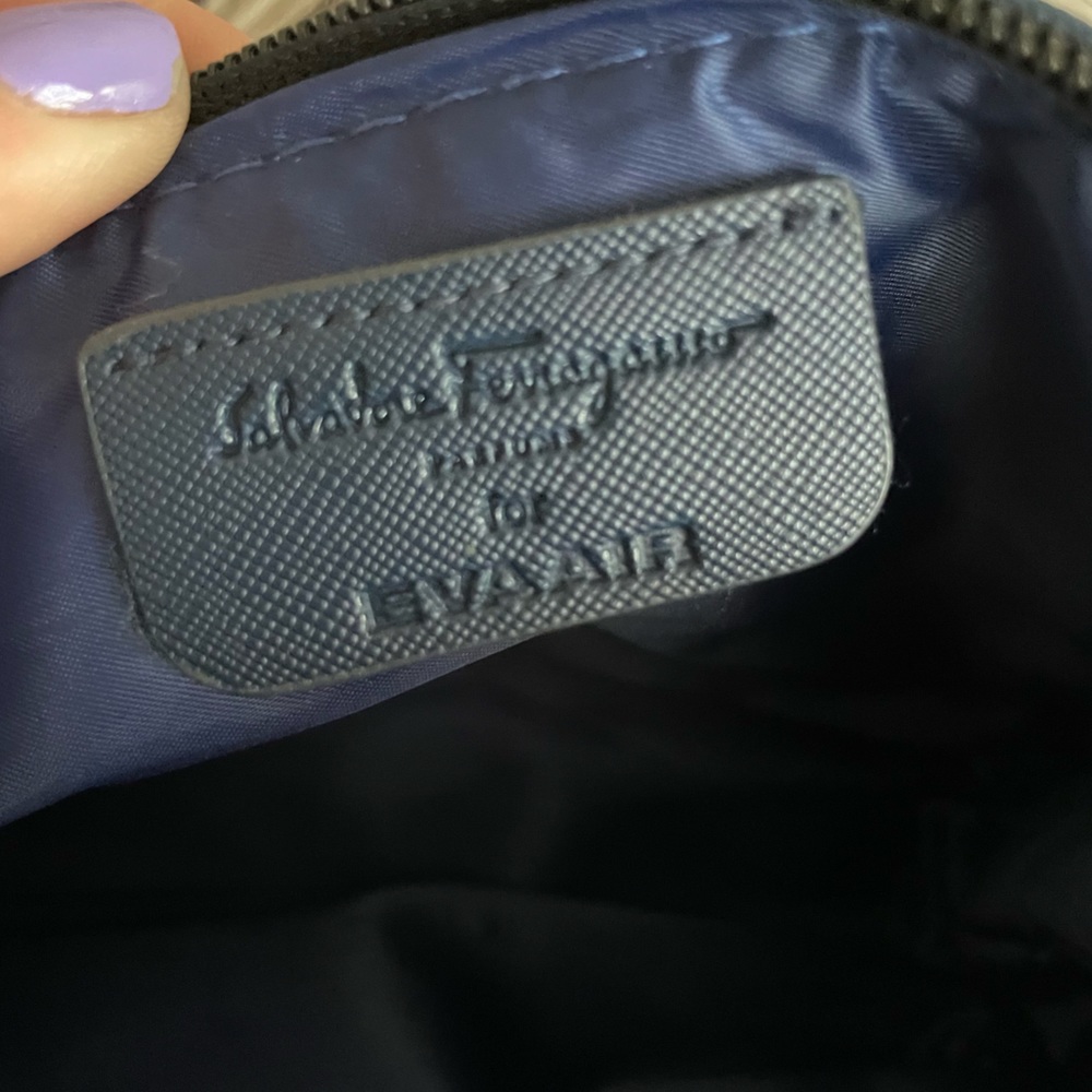 Salvatore Ferragamo Blue Makeup Bag - Picture 7 of 9